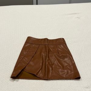 Faux Leather Skirt